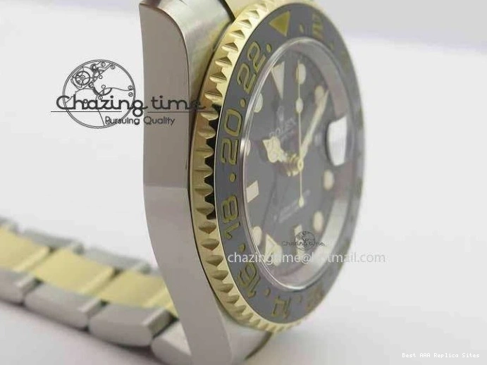 Best AAA Replica Sites Stack) II GMT-Master A3187 Best 1:1 Black Hand LN YG Wrapped Edition Noob (Correct 3642 Timeless Thick Ceramic 116713 0115